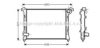 AVA QUALITY COOLING BW2314 Radiator, engine cooling